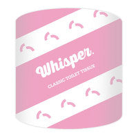 3900 | Whisper Deluxe Wrapped Toilet Roll 1 ply / 48 rolls x 1000 sheets