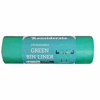 G24015 | 240L Green Degradable Bin Liner / 4 rolls x 25 bags