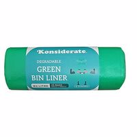 G8215 | 82L Green Degradable Bin Liner / 10 rolls x 25 bags