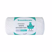 WH27 | 27L Kitchen Tidy White Degradable Bin Liner / 20 rolls x 50 bags